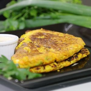 "Grãomelete" - chickpea omelette - vegan at Seven Gourmet in Gramado