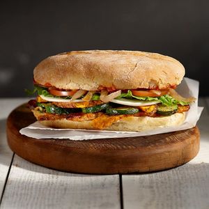 Tempeh sandwich at Copper Branch - Cours Charlemagne in Lyon