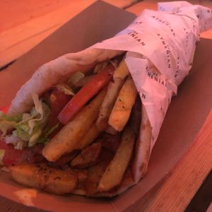 Seitan wrap at The Athenian in East London