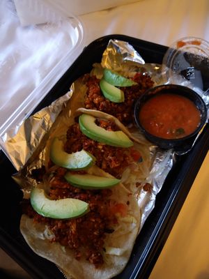 Walnut tacos... And salsa too?!?!! at Black Walnut Kitchen & Bar in Houston