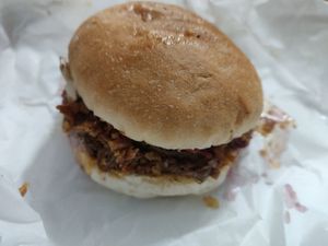 Fantastic bbq pulled pork at Fantastic V in Madrid