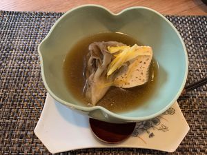 vegan menu at Busuitei in Hida