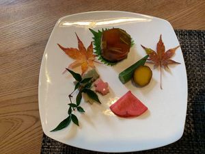 vegan menu at Busuitei in Hida