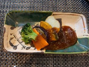 vegan menu at Busuitei in Hida