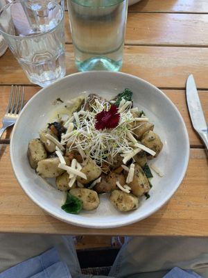 breakfast gnocchi  at Nana and Da's in Kedron