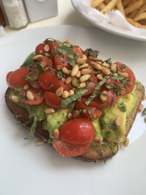 Avo toast  at The Front Porch Cafe in Miami Beach
