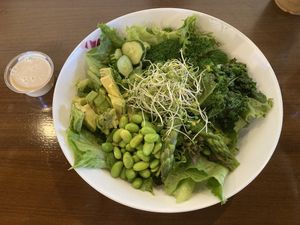 Green bowl  at Very Veggy-SALAD WORKS- in Fujisawa
