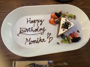 Birthday plate   at Very Veggy-SALAD WORKS- in Fujisawa