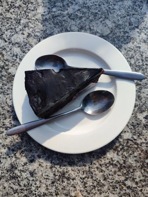 banana chocolate cake🍰 at Utpala Café in Kathmandu