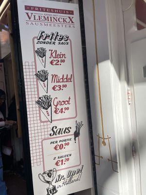 Menu 2  at Vleminckx Sausmeesters in Amsterdam