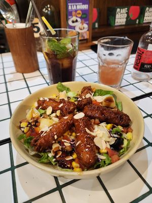 Sweet and sour chicken salad at Burgreens - Oakwood in Jakarta