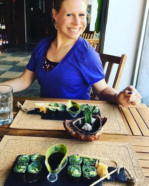 Green sushi at Biorgânico in Quarteira