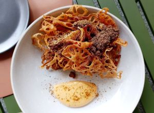 Fried Cauliflower Shichimi Togarashi at Food Does Matter 푸드더즈매터 in Seoul