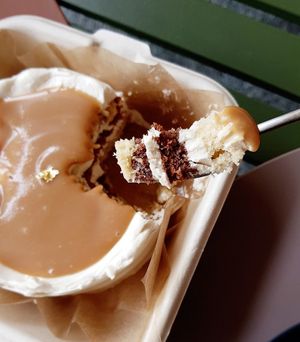 Salted Caramel Cake - close-up at Food Does Matter 푸드더즈매터 in Seoul