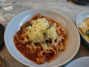 'meat'ball tomato pasta at Food Does Matter 푸드더즈매터 in Seoul