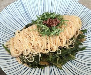 Capellini Seaweed Puree at Food Does Matter 푸드더즈매터 in Seoul