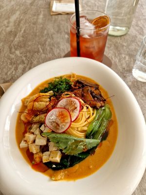 Spicy noodles😋 at Food Does Matter 푸드더즈매터 in Seoul