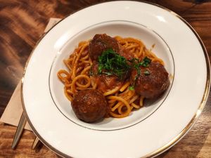Meatball pasta at Food Does Matter 푸드더즈매터 in Seoul