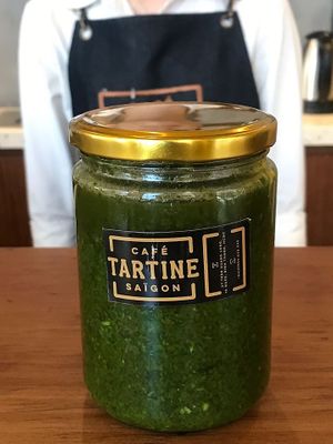 Homemade vegan pesto at Tartine Saigon - Binh Thanh in Ho Chi Minh City