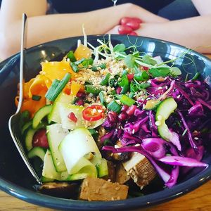 The best ever vegan bowl at Nourishing Storm Studio & Cafe in Hatboro