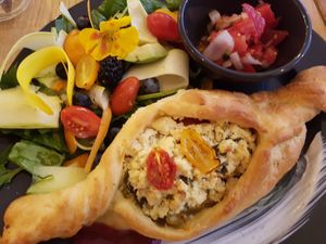 Chaczapuri Vegan  at Nourishing Storm Studio & Cafe in Hatboro