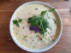 Soup at Nourishing Storm Studio & Cafe in Hatboro
