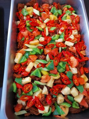 buffet at Kam Yan Vegetarian Restaurant in Seri Kembangan