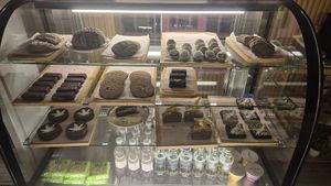 Selection of sweet treats at Satiba in Arequipa