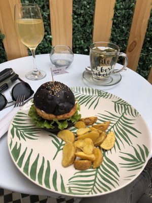 Quinua burger  at Satiba in Arequipa