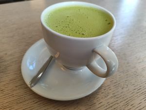 Matcha Almond Latte at Caffe Spettacolo - Wiedikon in Zurich