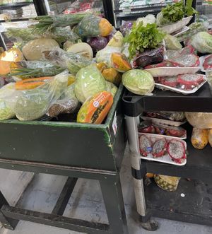 Discount fruit and vegetable area  at Sam Coco Trading in Annerley