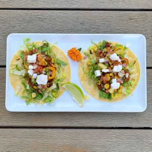 Monterrey Tacos - Vegan "Barbacoa" & Vegan Queso Fresco at Toluca in Dallas