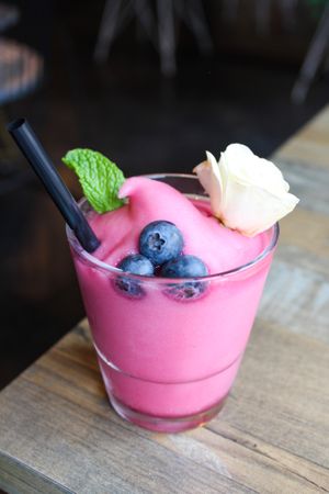 Mexican Blueberry Mojito (frozen) at Toluca in Dallas