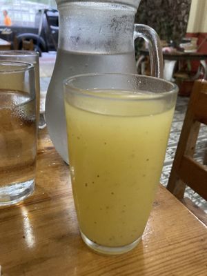Passion fruit drink  at Restobar Balú in Quepos