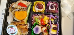 Bento 1 inside 😋 at Masumoto - Ginza Mitsukoshi in Tokyo