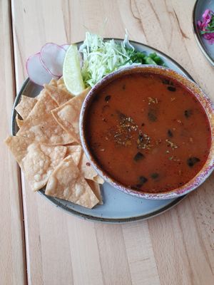 pozole at Mestizo in Portland