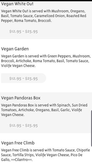 Menu  at Extreme Pizza - Union St in San Francisco