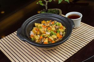 veg hot pot at Fan Cai Xiang Vege in Kuala Lumpur
