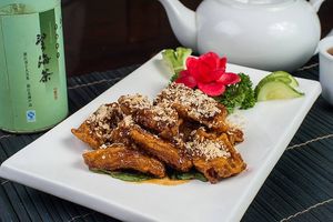 mock meat at Fan Cai Xiang Vege in Kuala Lumpur