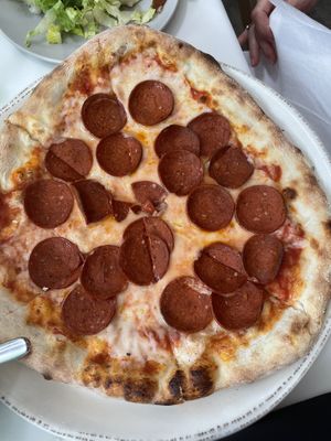 Pepperoni pizza  at Amor Di Pasta in Miami