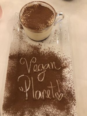 Vegan tiramisu   at Amor Di Pasta in Miami