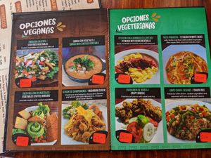 The main vegan options, there are more at Karamba Restobar  in Paracas