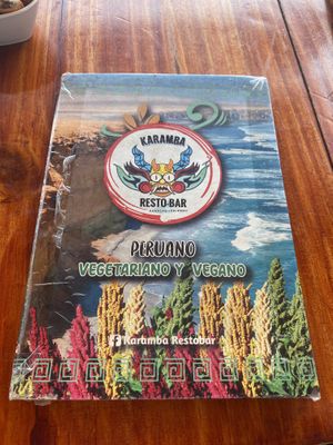 Veg menu 2025  at Karamba Restobar  in Paracas