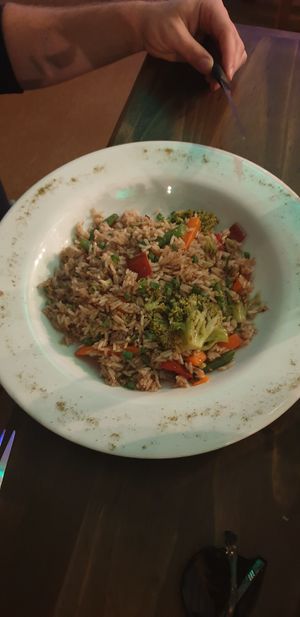 Aaroz chaufa  at Karamba Restobar  in Paracas