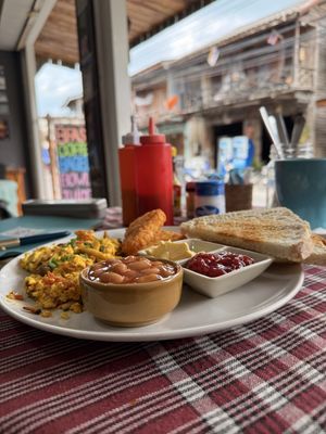Vegan breakfast   at The Fat Cat in Koh Phangan