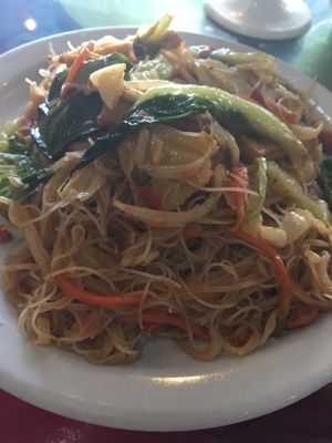 Fried Tomyum Bihun at M and W Healthy Vegetarian Restaurant in Kepong