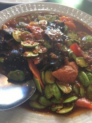 Sambal petai  at M and W Healthy Vegetarian Restaurant in Kepong