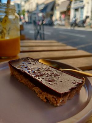 Choco dessert at Nuts in Biarritz