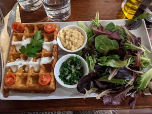 Gaufre vegan at La Gaufrerie in Paris