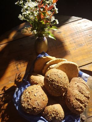 Home made multi grain bread at Little Eden in Dawei in Dawei